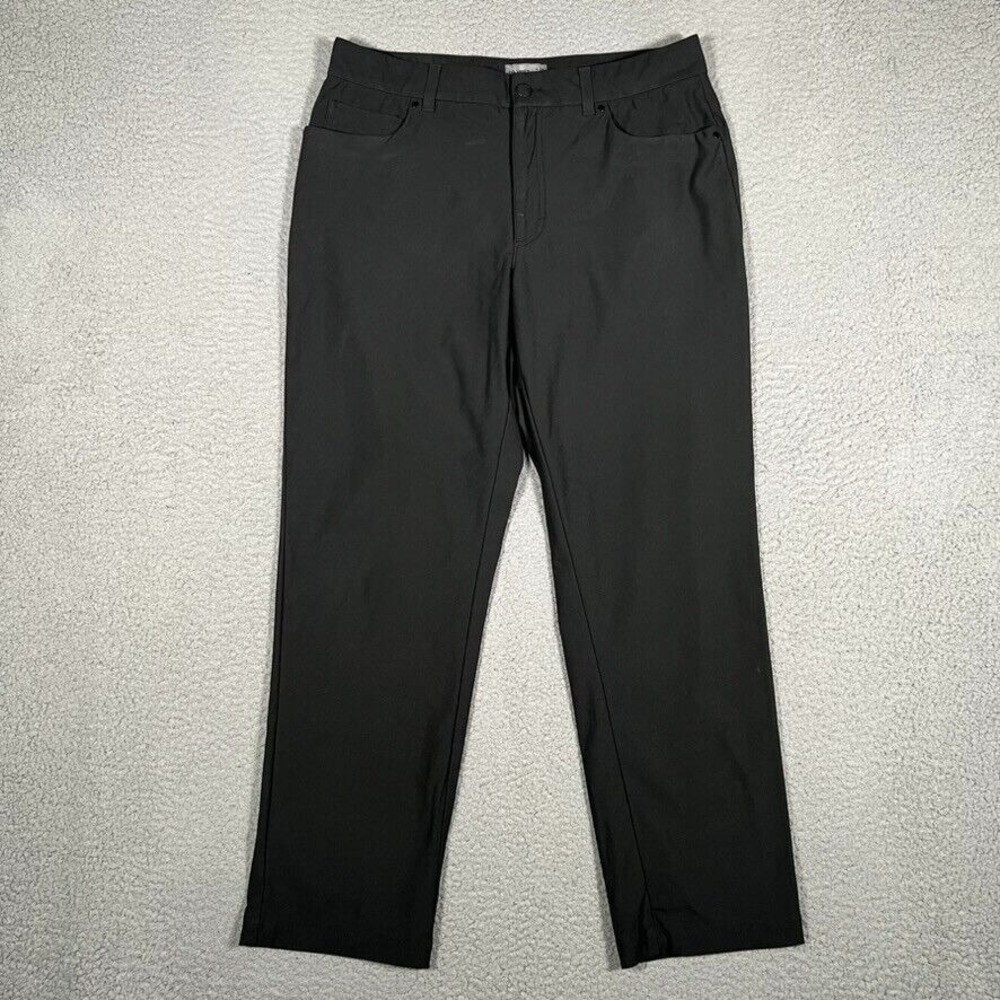 VRST Pants Mens‎ 32x27 Black Commuter Tech Slim Fit Casual Preppy Pockets Logo